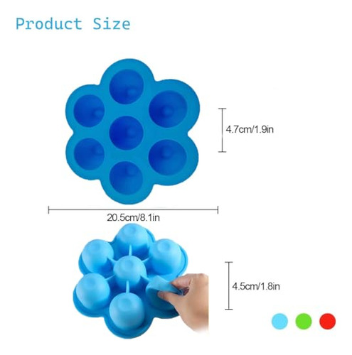 Molde De Silicona Grande Para Picaduras De Huevo Con 7 Orifi