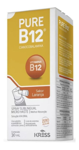  Vitamina B12 Pure B12 Sublingual 30ml Cianocobalamina 