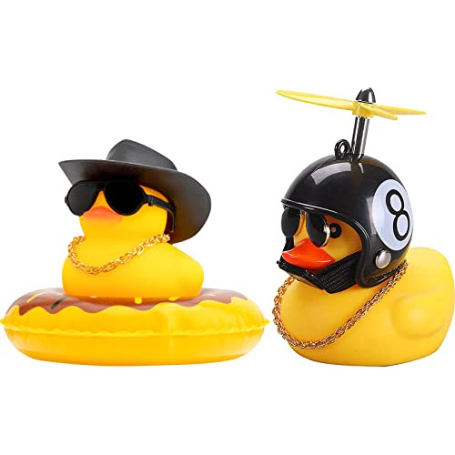 Patito De Goma Automóvil, 2 Piezas De Decoración De P...