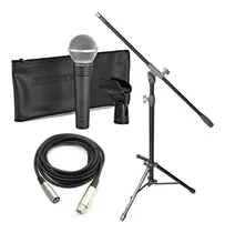 Comprar Combo Microfono Shure Sm58 Original Soporte + Cable + Pipeta