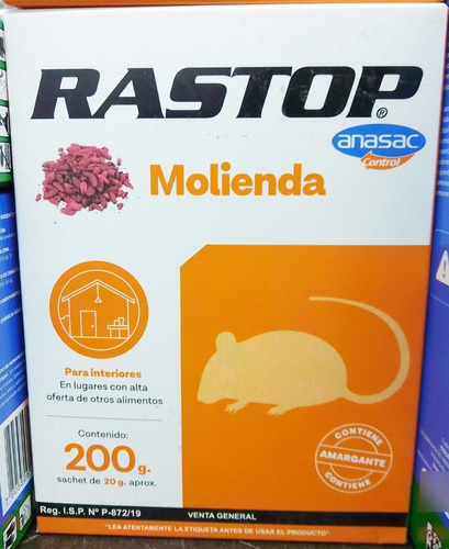 Cebo Molido Para Ratones Ratas Plagas 200gr