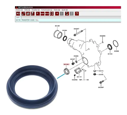 Retentor Lateral Caixa Transferência Outlander Lancer Asx