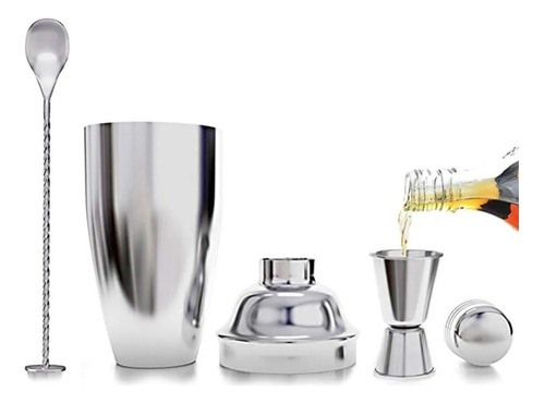 333 Kit3 Cocktail Agitación De Bebidas Frías De Acero