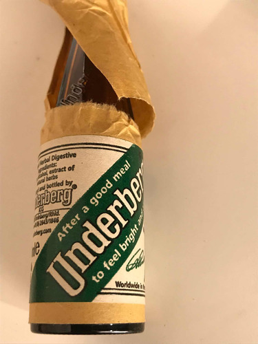 Botellita Vacía Licor Underberg Alemania Colección