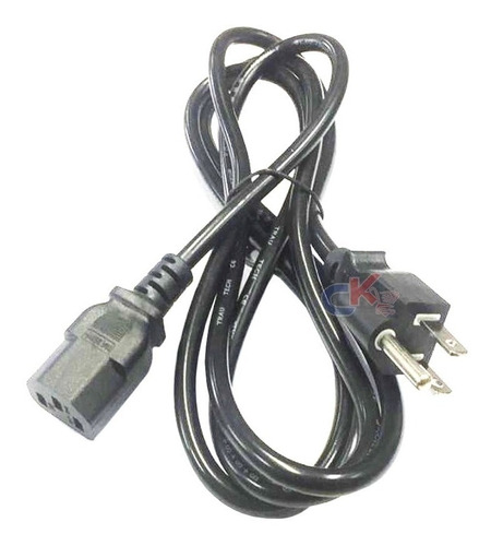 Cable Poder Pc De Buena Calidad Grueso 1.80 Metros 3x18 Awg