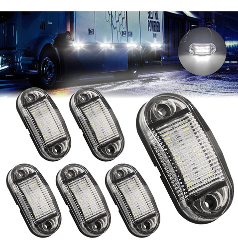 Sidaqi 6 Luz Led Marcador Lateral Para Remolque Camion 12 30