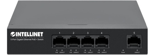 Conmutador Intellinet Gigabit Ethernet Poe+ De 5 Puertos - P
