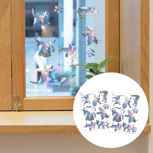 2 Uds Ventana Reutilizable Se Aferra Ventana Pegatina