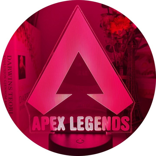 Lampara Led Acrilico Apex Legends 3d Gamer Pc Logo