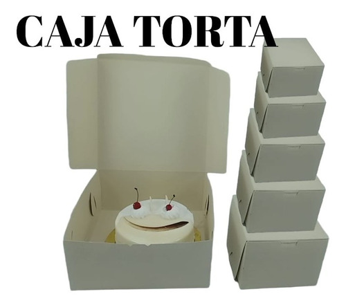 Docena De Cajas Ponques Tortas 32x32x12cm