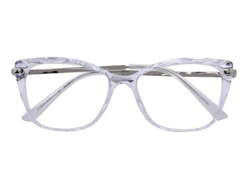 Óculos Armações Cristal Transparente Diamante Chic 52mm