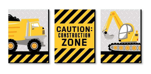 Dig It  Construction Party Zone  Baby Boy Nursery Wall ...