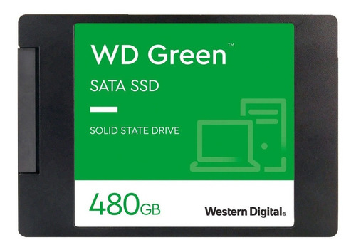 Imagen 1 de 3 de Disco sólido SSD interno Western Digital WD Green WDS480G3G0A 480GB