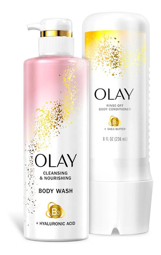 Olay Gel De Baño Nutritivo 530ml  Y Acondicionador 236ml