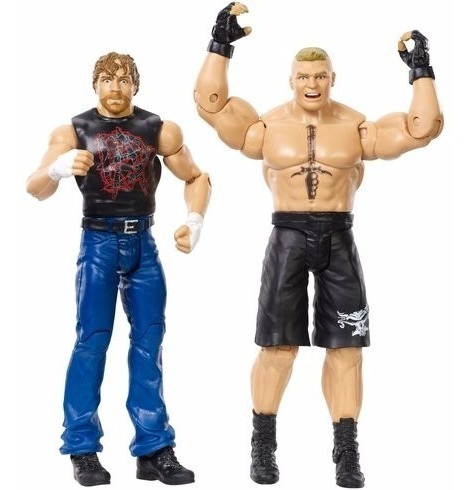 Wwe Pack X 2 Dean Ambrose Y Brock Lesnar 100% Mattel Orig