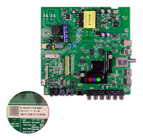 Mainboard Hisense 43h5d / 2170fw (bom1) / Rsag7.820.7456/roh