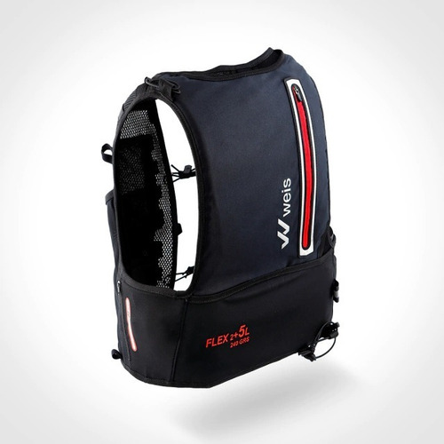 Imagen 3 de 9 de Chaleco Hidratación Weis Flex 2+5 L Ideal Trekking Running