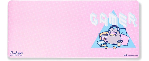 Mouse Pad Largo Arte Cute Kawaii Lindo Gatito Gamer 30x70cm