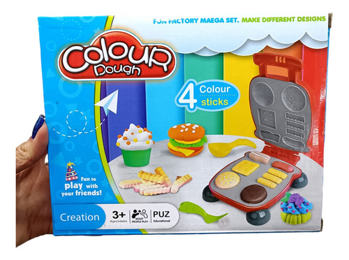 Plastilina Play Dough Color Set Comida Rapida 4 Colors Y Mas