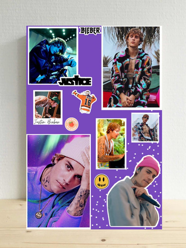 Justin Bieber Cuadro Justice Personalizado 20x30 Regalo