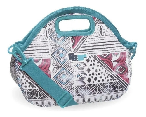 Lancheira Bolsa Térmica Marmita Feminina Transversal Tribal 