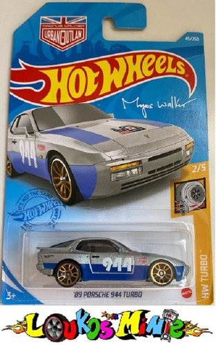 Hot Wheels '89 Porsche 944 Turbo Hw Turbo 45/250 Original