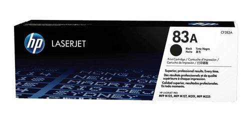 Tóner Hp Original 83a Negro (cf283a) Para Imp M127fw M225dw