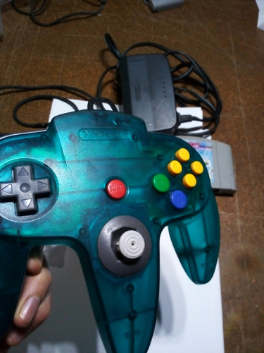 Consola Nintendo 64 Azul Transparente Ice Blue Azul (Usado)