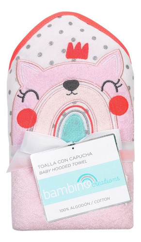 Toalla Capucha De Niña Bambino Arcoíris