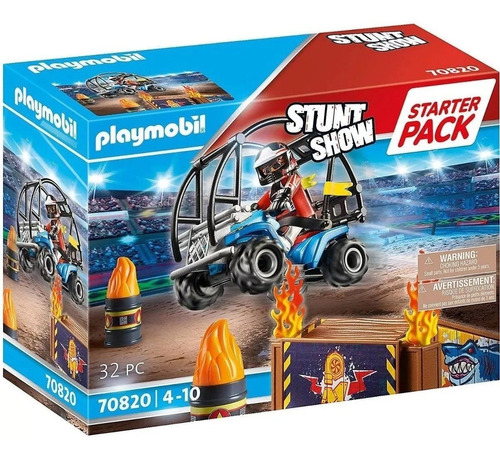 Playmobil Starter Pack - Quad Acrobacia Con Rampa - 70820