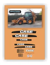 Comprar Calcos Adhesivos  Retoexcavadora Máquina Case 580 Super R