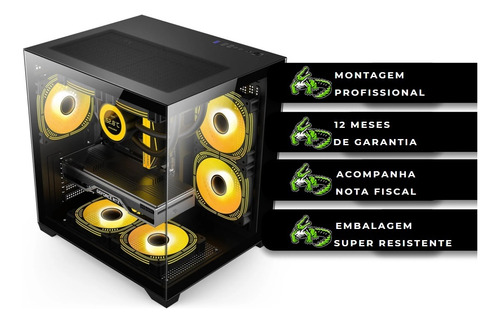 Cpu Pc Gamer Amd Ryzen 5 5500 Rtx 4060 Ram 16gb Ssd 1tb Nvme