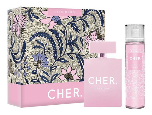 Imagen 8 de 9 de Set Perfume Mujer Cher Deciocho 100 Ml Edp + Body Splash Ii