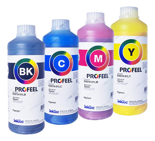 Kit 4 Litros Tinta Pigmentada Profeel Inktec E0019 Para Wf
