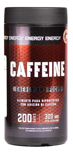 Caffeine 320mg 200 Caps - Fnl