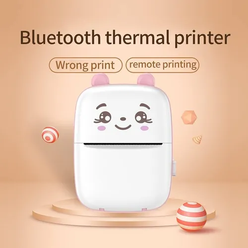 Mini Impresora Térmica Portátil Gatita Bluetooth