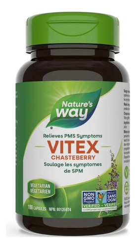 Vitex 400mg 100cápsulas (soporte Hormonal, Sop, Menopausia)