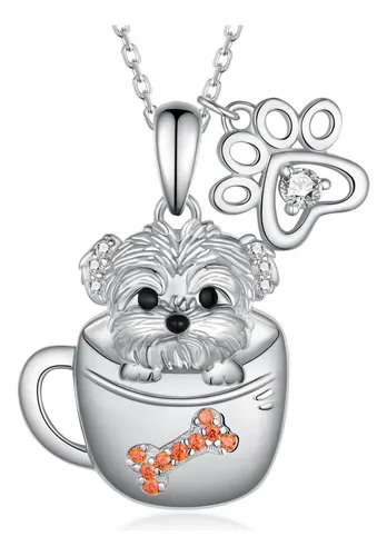 comprar Cvravo Collar Maltés Collar De Perro De Plata De Ley 925 De