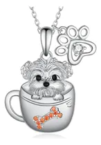 Comprar Cvravo Collar Maltés Collar De Perro De Plata De Ley 925 De