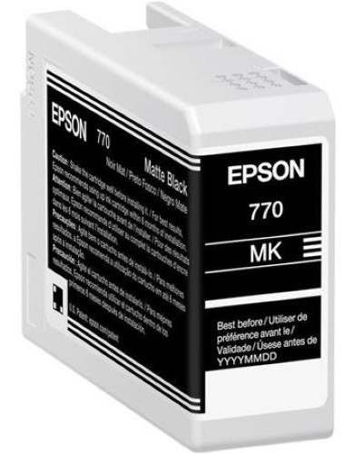 Tinta Epson Ultrachrome Pro10 T770 25ml Negro Mate - T77 /vc