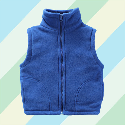 Chaleco De Forro Polar Grueso Para Niños - Cálido Y Elegante