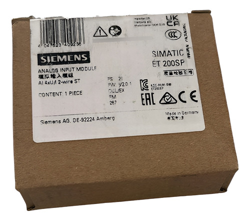 6es7134-6hd01-0ba1 Simatic Et 200sp, Módulo Entrada Siemens