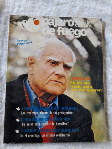 Revista Pajaro De Fuego N° 32 Año 1980 Moravia Garcia Saravi