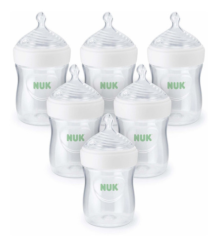 Nuk Simply Natural Biberón De Bebé, 5 Onzas, 12 Unidades, 0+