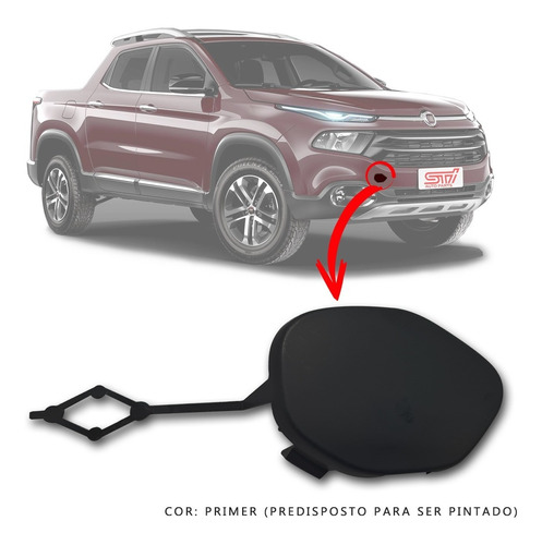 Tampa Acabamento Parachoque Diant. Fiat Toro Freedom 2019