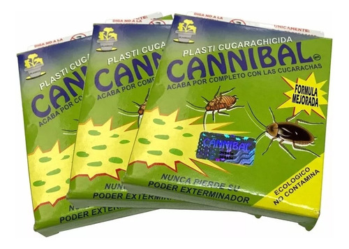 Cannibal El Original Cucarachas - 3 Pzs 80 Gramos Y Envío
