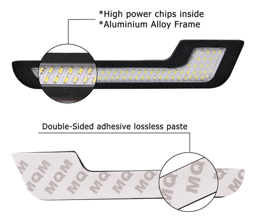 Faros Antiniebla De Conducción Drl, 72 Led, Luz Diurna, 2 Un