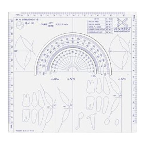 Template Cefalométrico Benvenga 1995 75.01.020 - Morelli