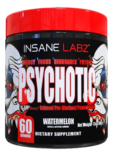 Pre Entreno Insane Labz Psychotic 60 Servicios 