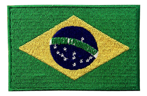 7 Parches Bordados Para Ropa Con La Bandera De Brasil